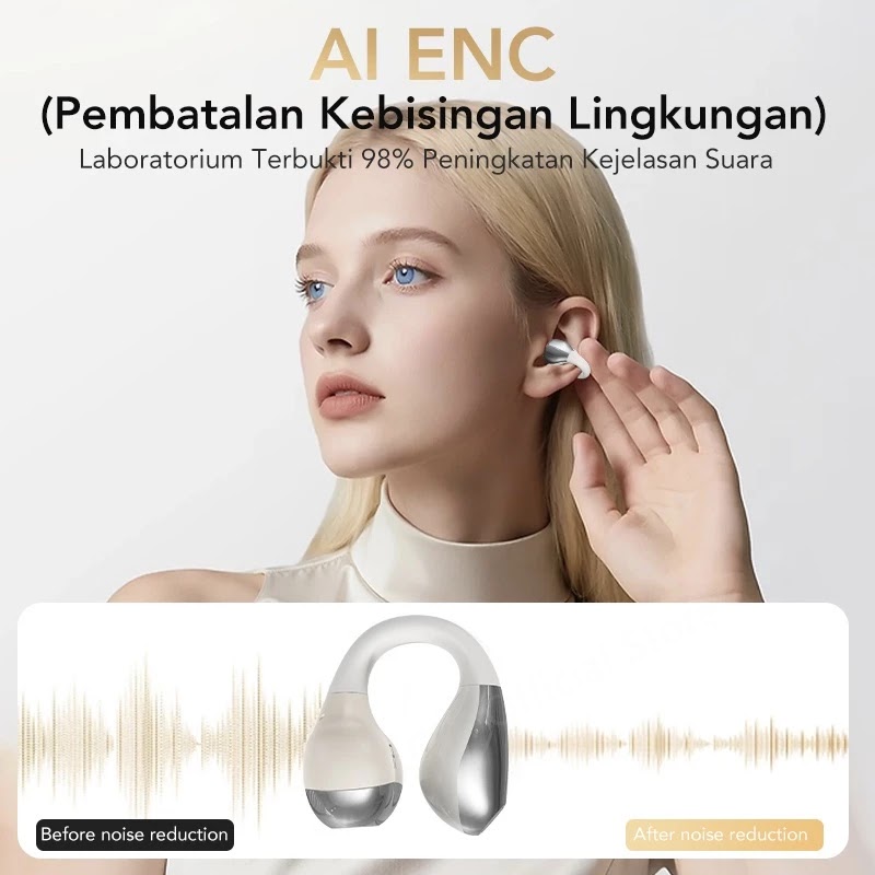 Lenovo ERAZER XF39 TWS Ear-Clip Earphone Bluetooth Headset 6.0 AI Translation Earbuds